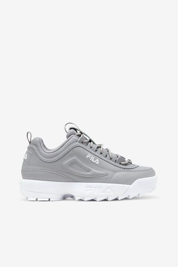 Fila Disruptor 2 Premium Chunky Women's Trainers Shoes - Silver/White/White,NZ 184-60487